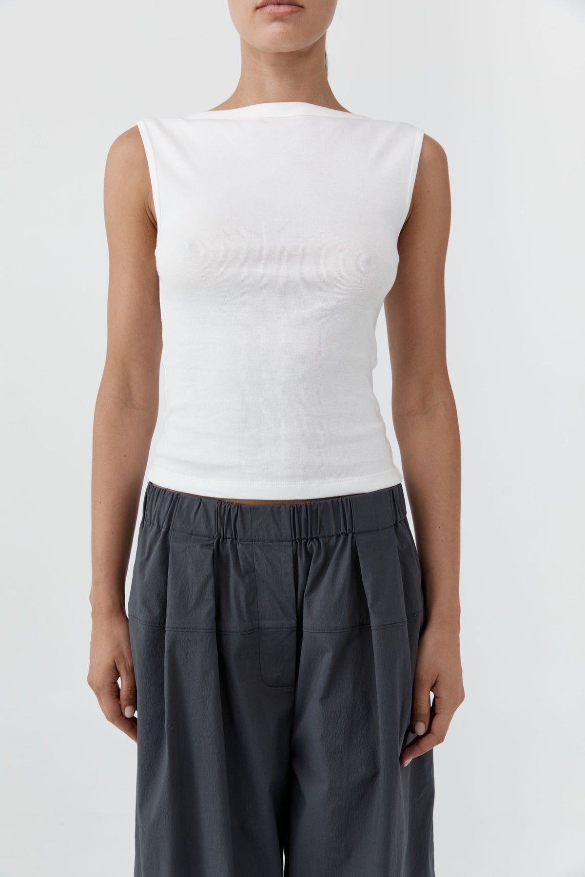 Organic Cotton Ballerina Top - White