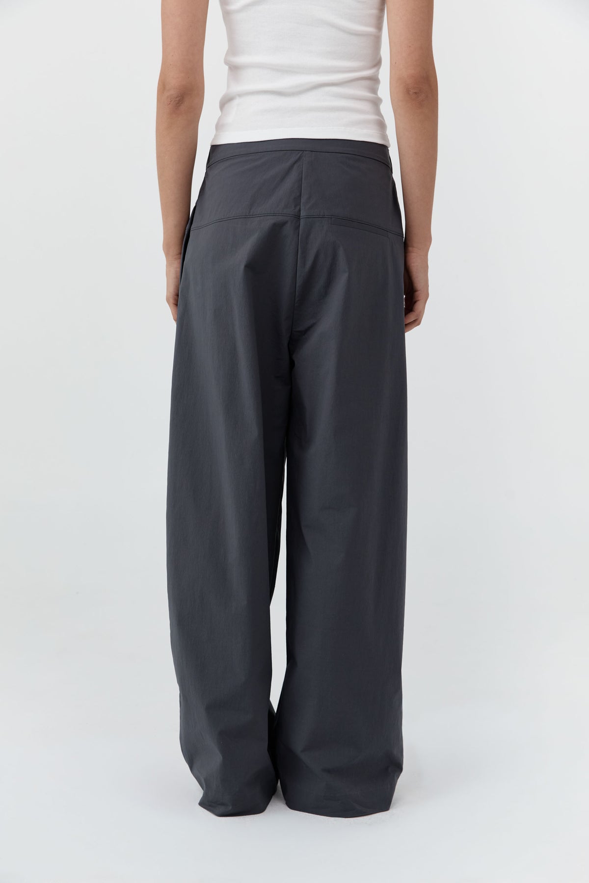 Relaxed Pleat Pants - Iron Glaze