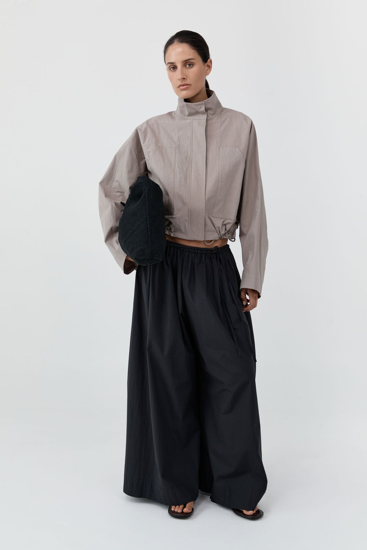 Technical Cotton Carpenter Jacket - Grey Stone