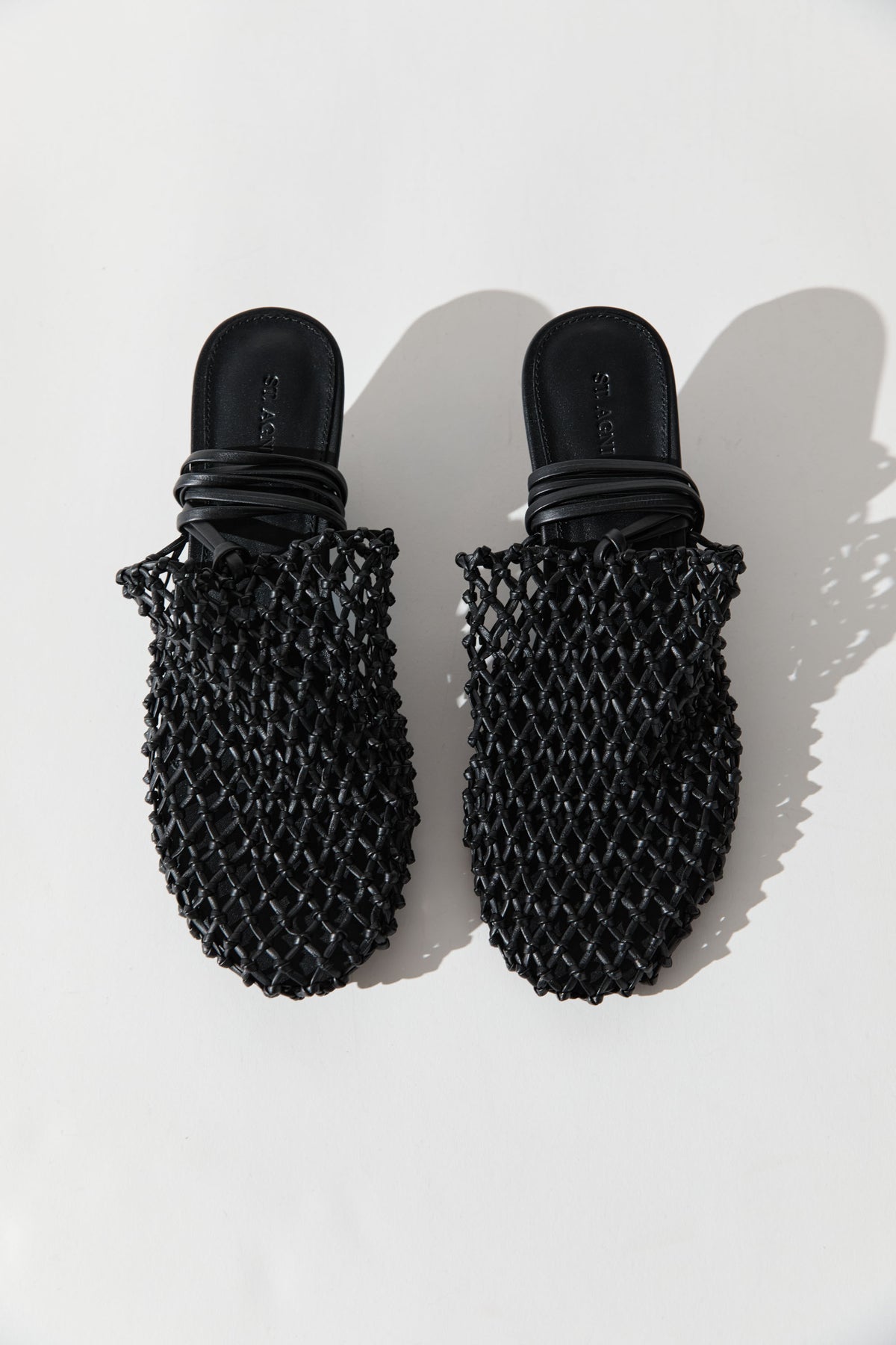 Woven Mule Heel - Black