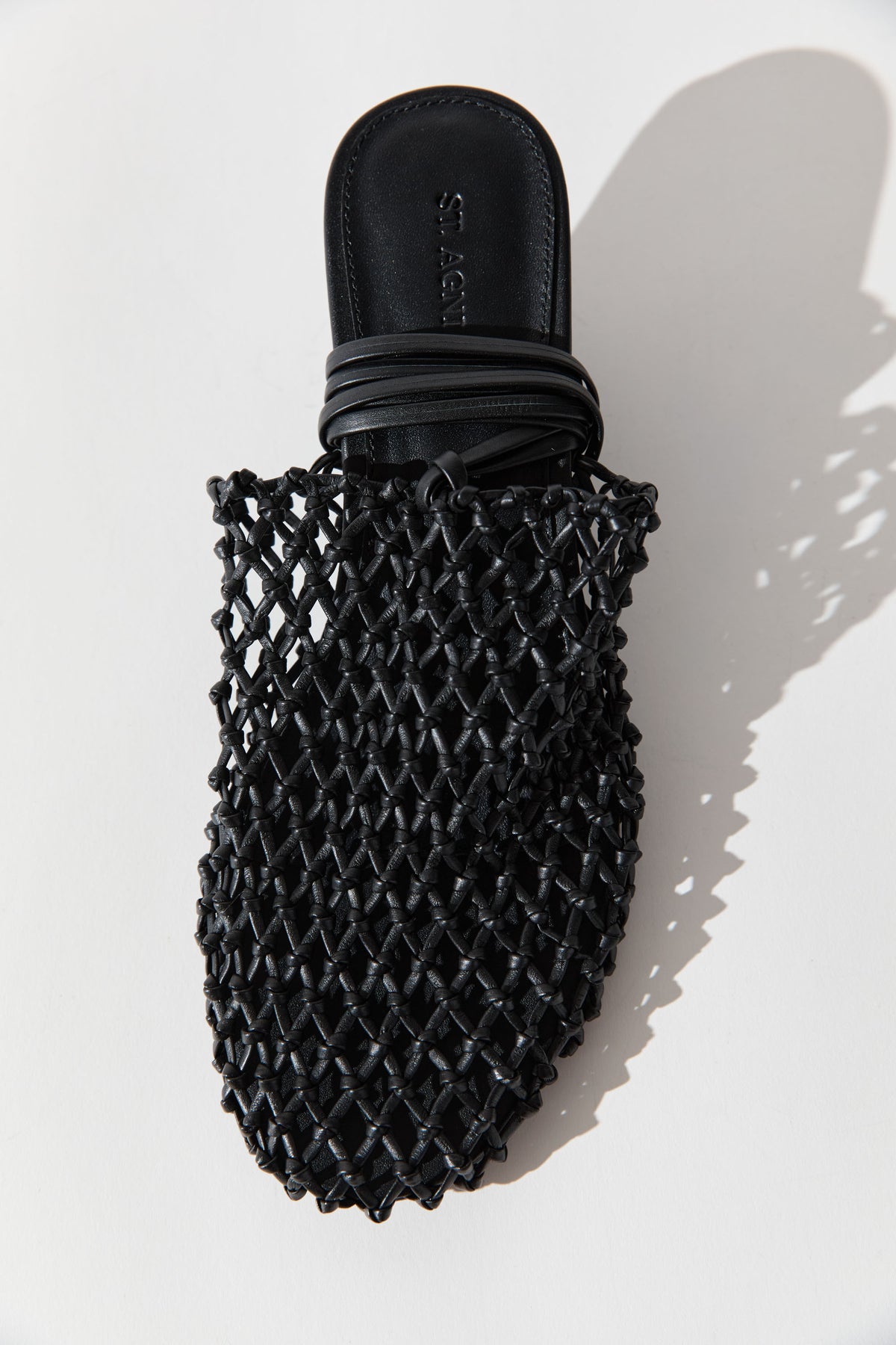 Woven Mule Heel - Black