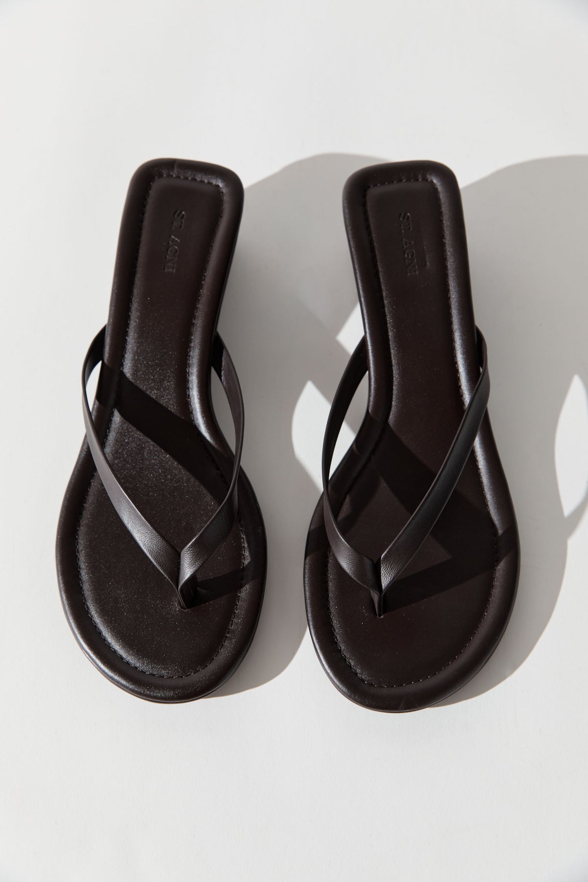 Thong Wedge - Coffee