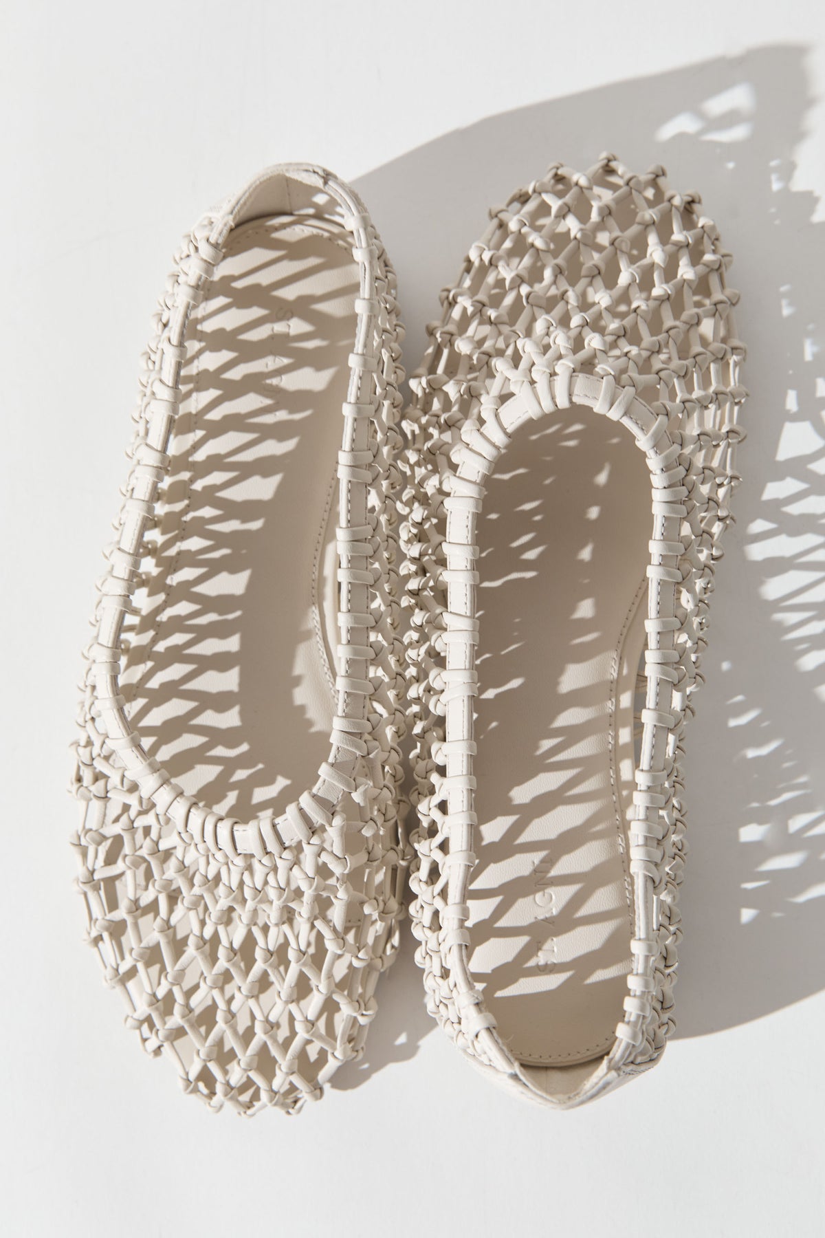 Woven Ballerina Flat - Off White
