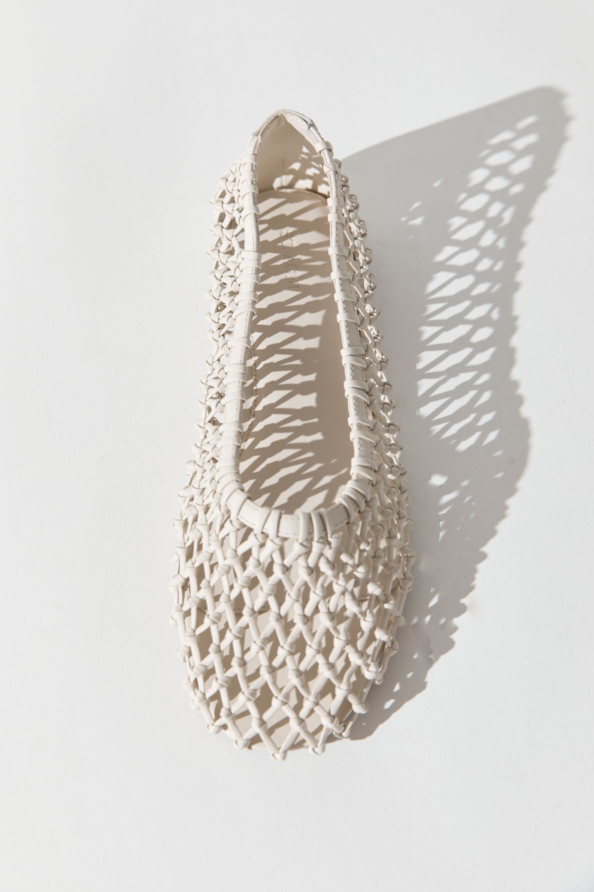 Woven Ballerina Flat - Off White