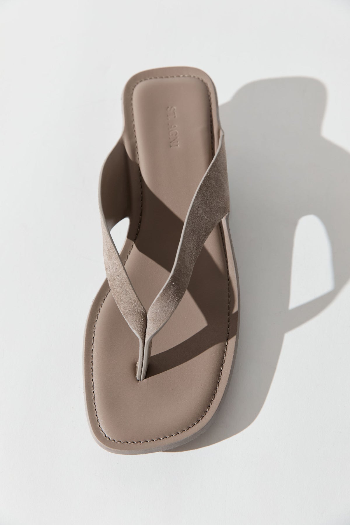 Suede Opanka Heel - Almond