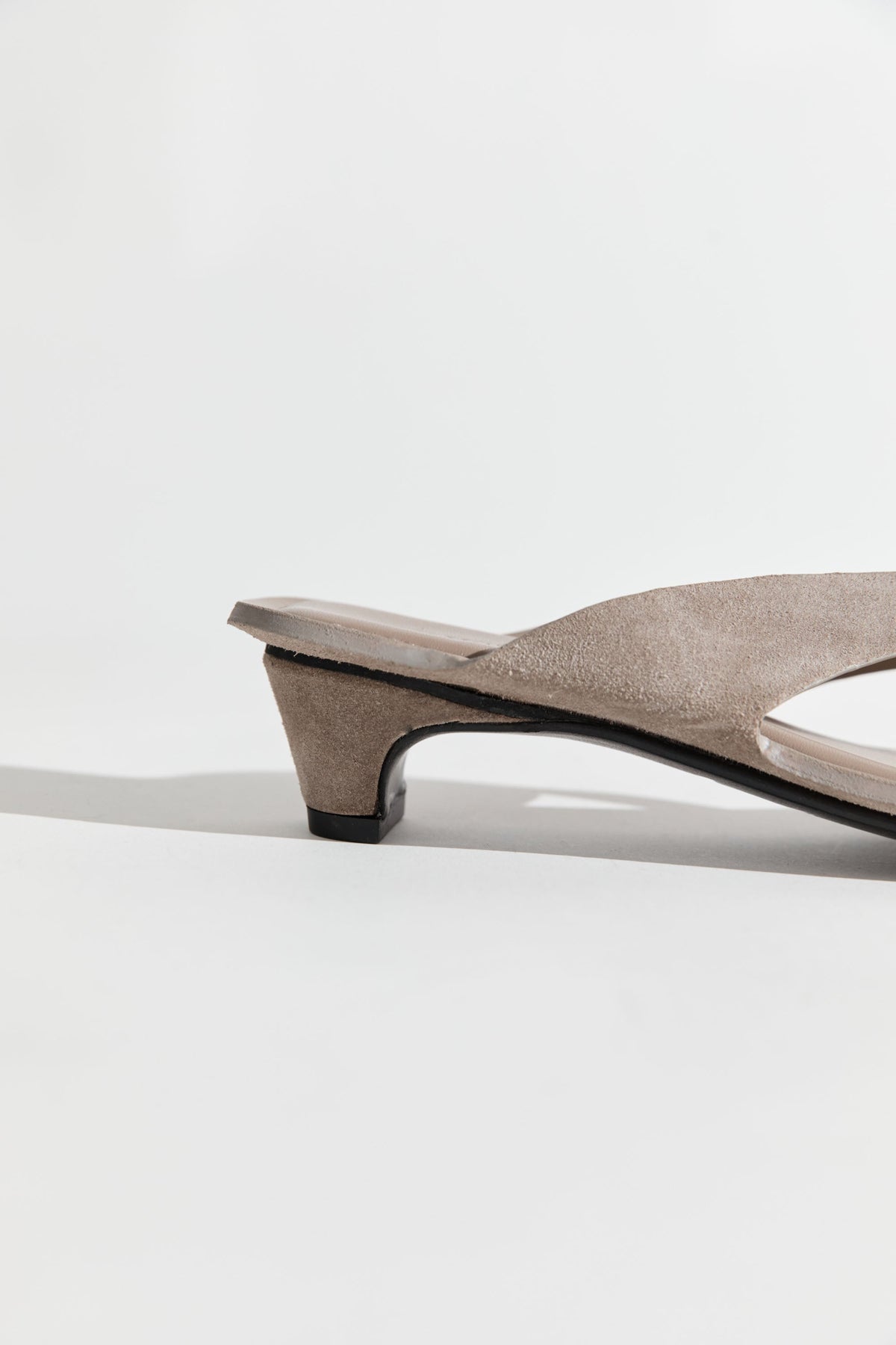 Suede Opanka Heel - Almond