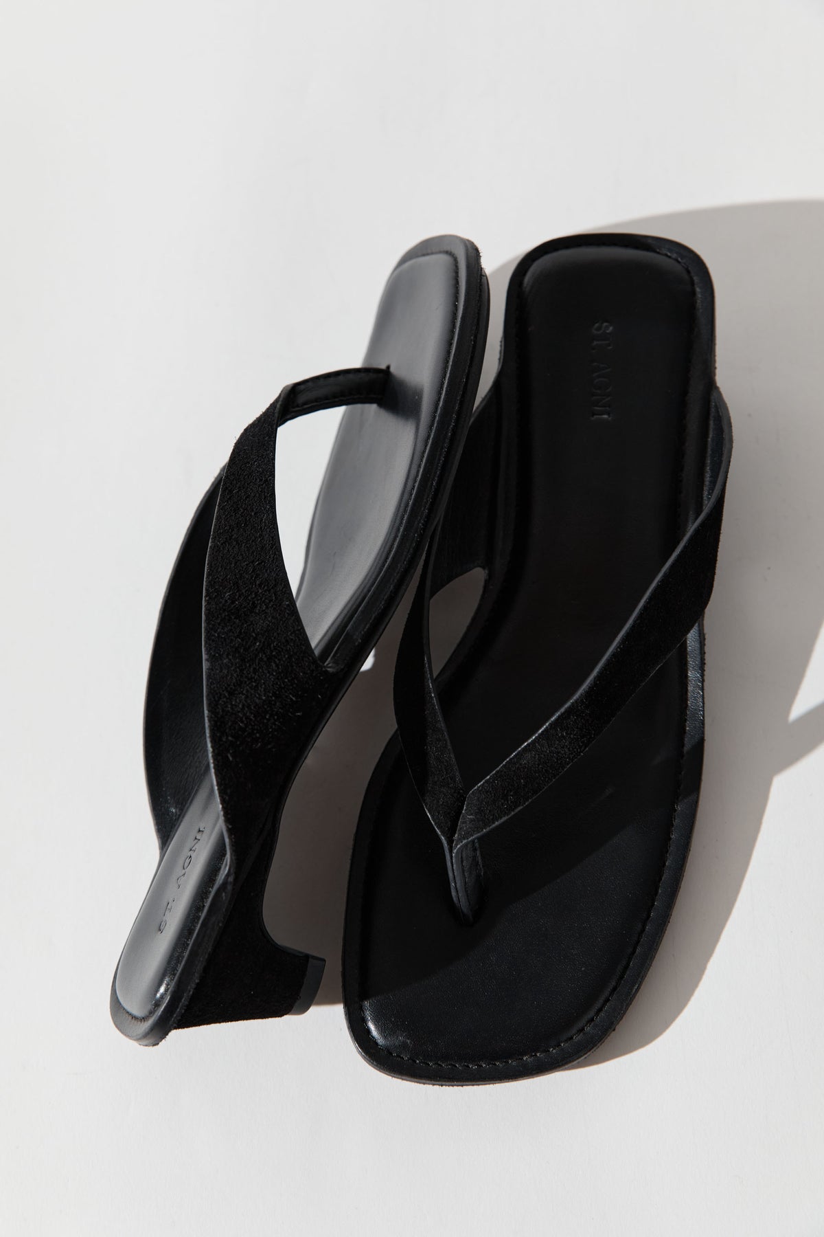 Suede Opanka Heel - Black