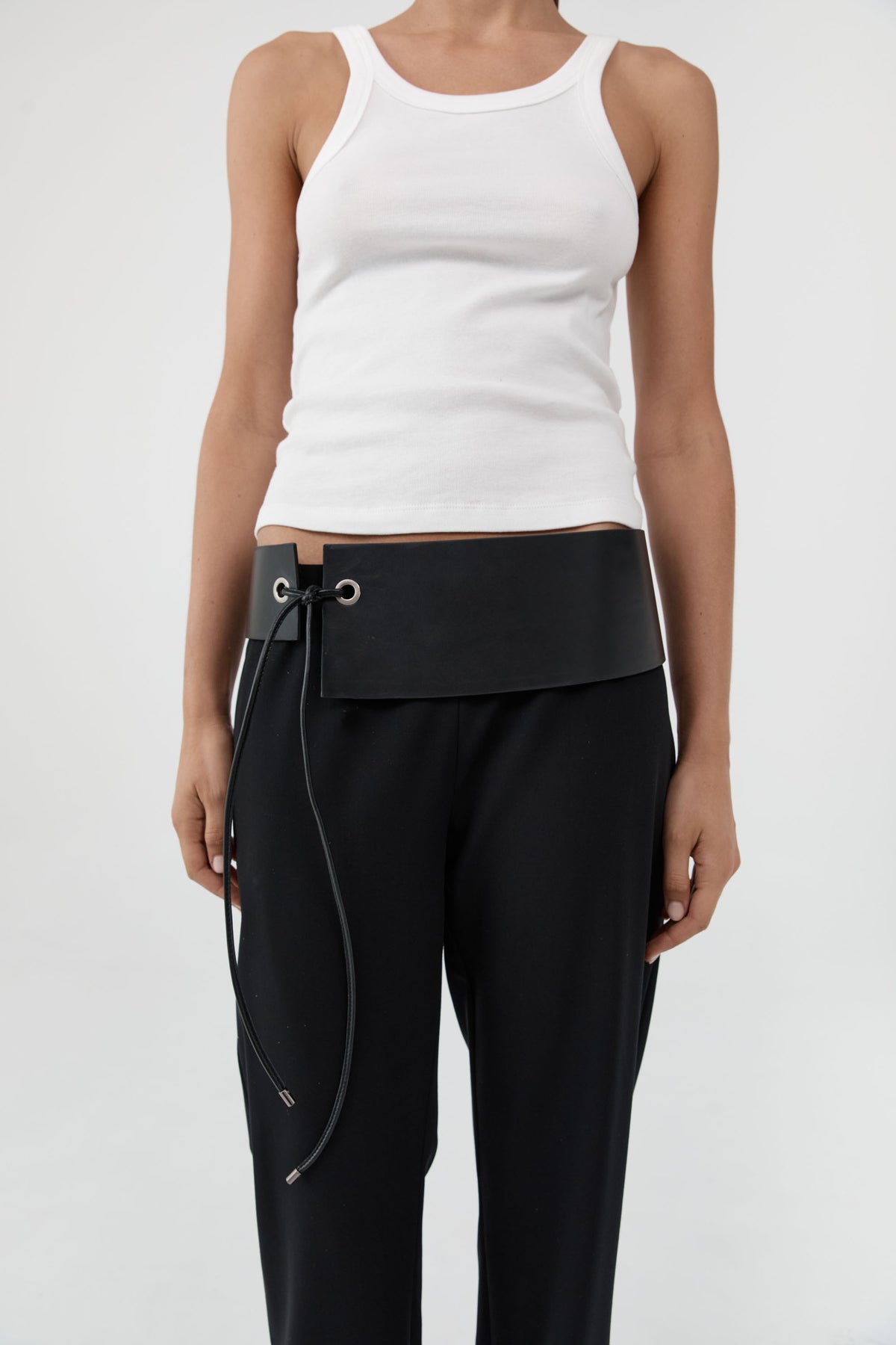 Asymmetric Belt - Black