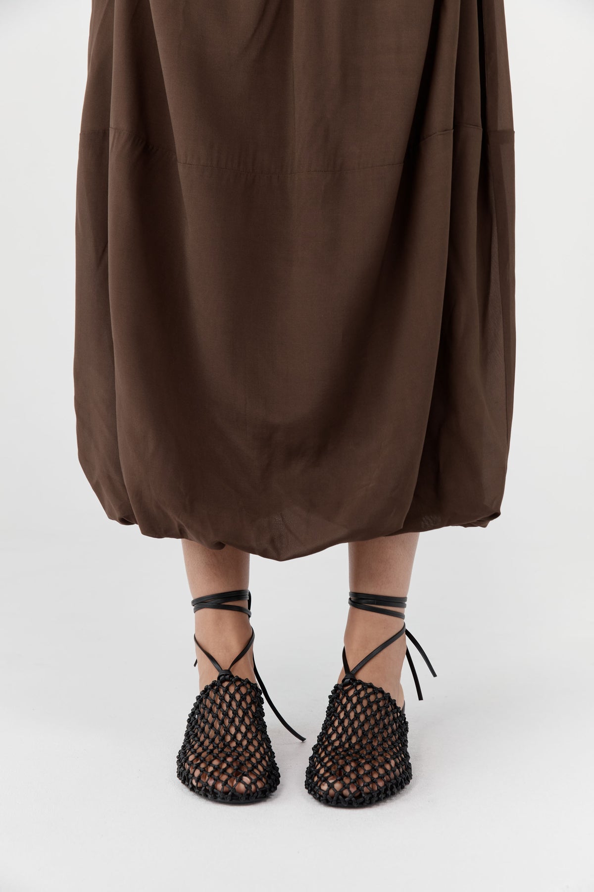 Woven Mule Heel - Black
