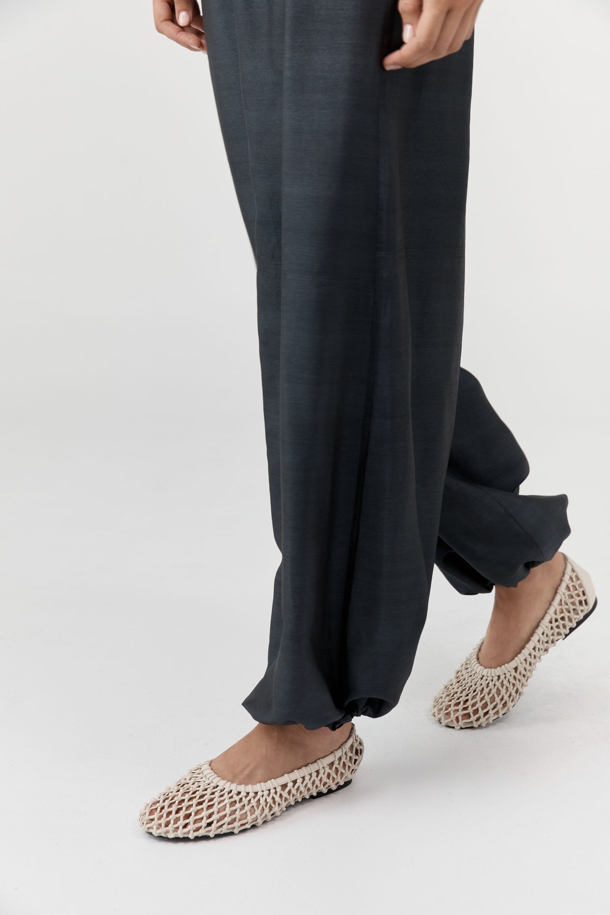 Woven Ballerina Flat - Off White