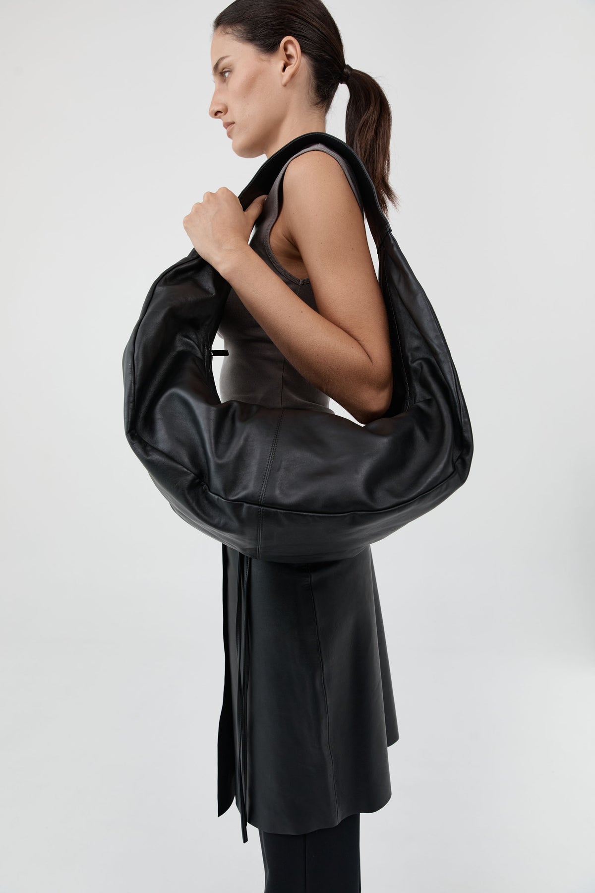 Large Crossbody Bag - Black
