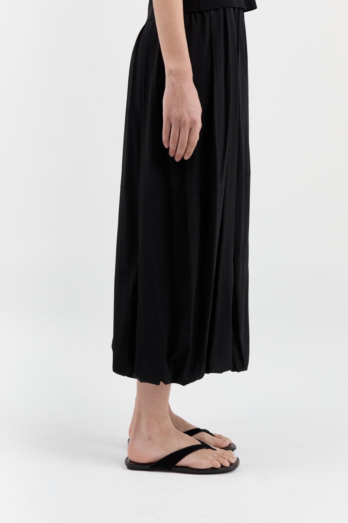 Suede Opanka Slide - Black/Coffee