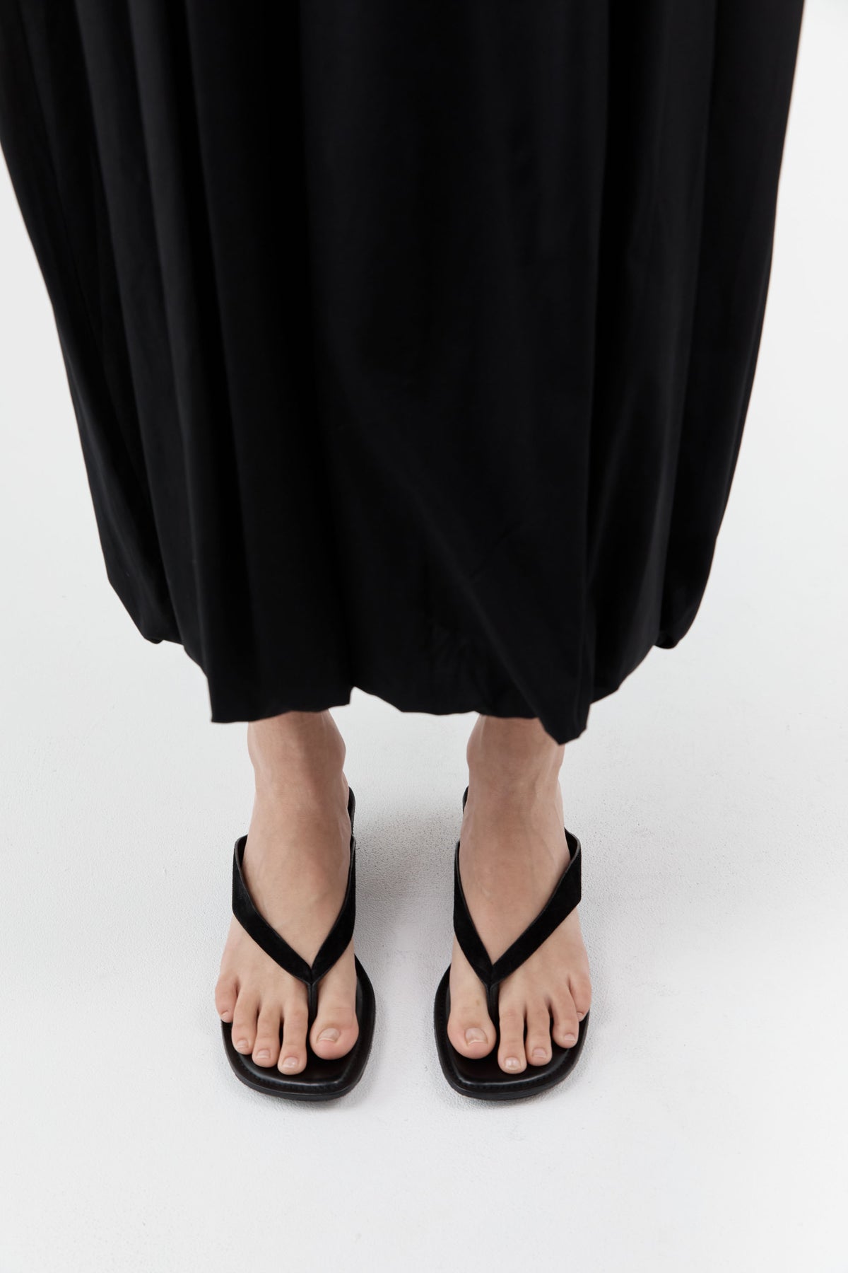 Suede Opanka Heel - Black