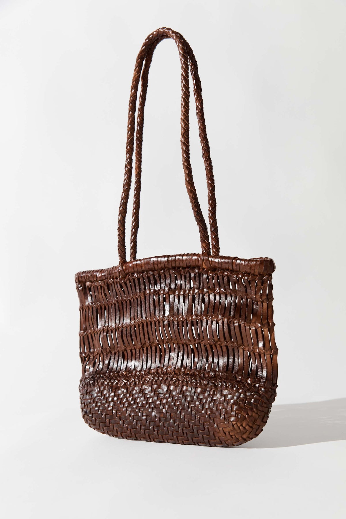 Textured Petit Bagu - Chestnut