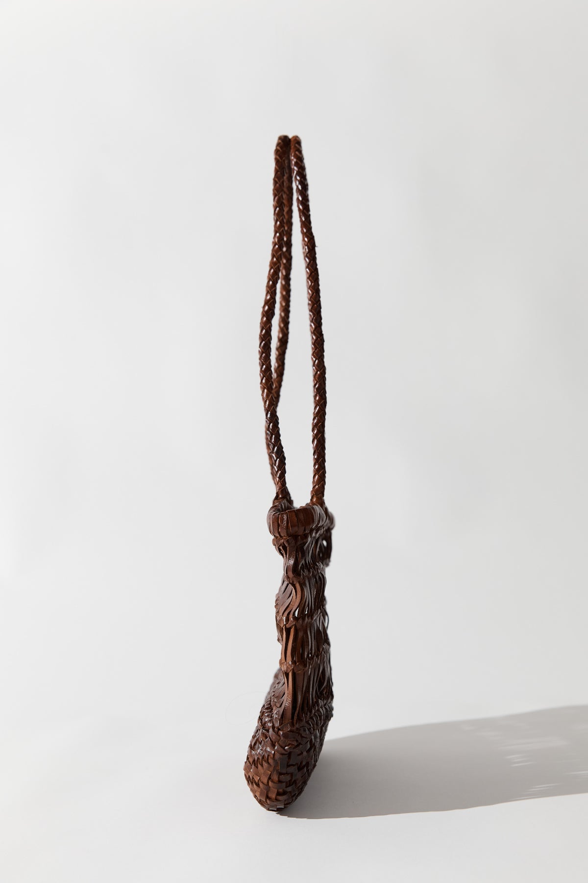 Textured Petit Bagu - Chestnut