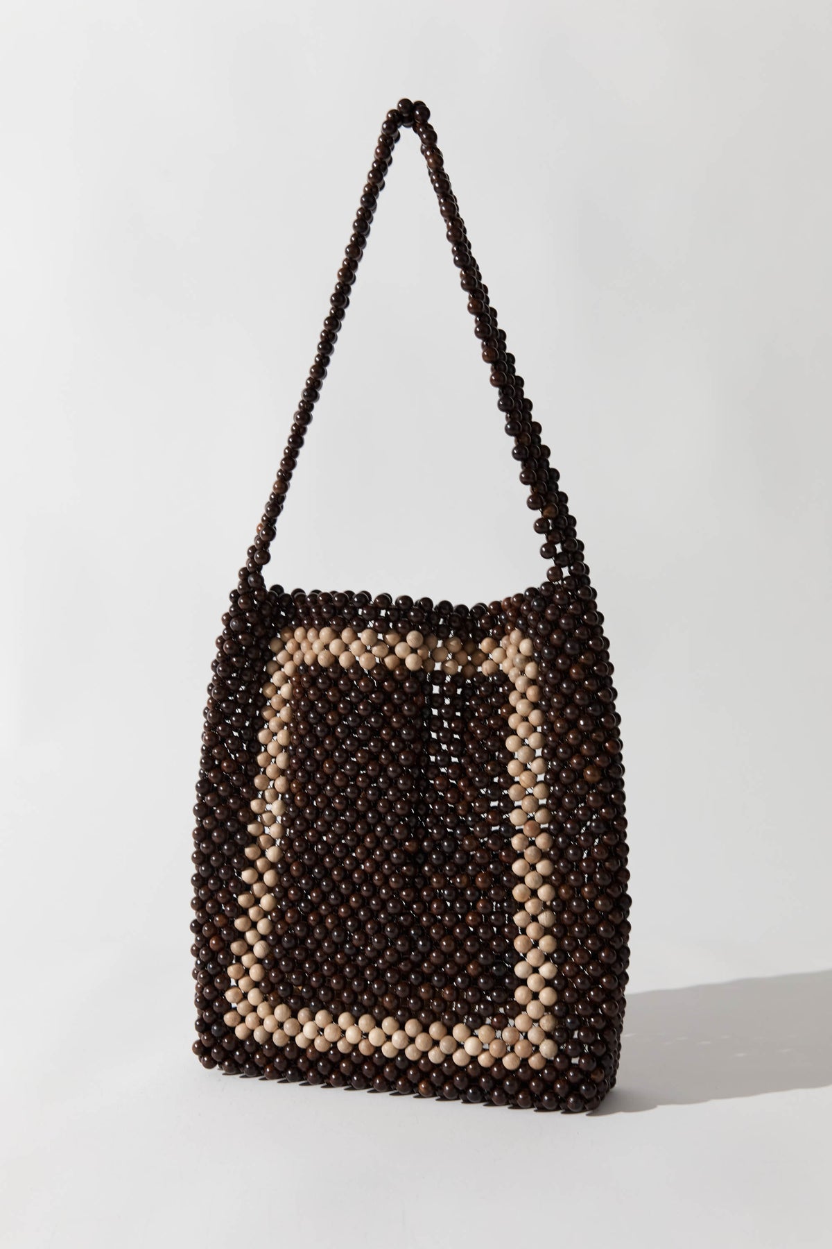 Taxi Bag - Coffee/Ecru