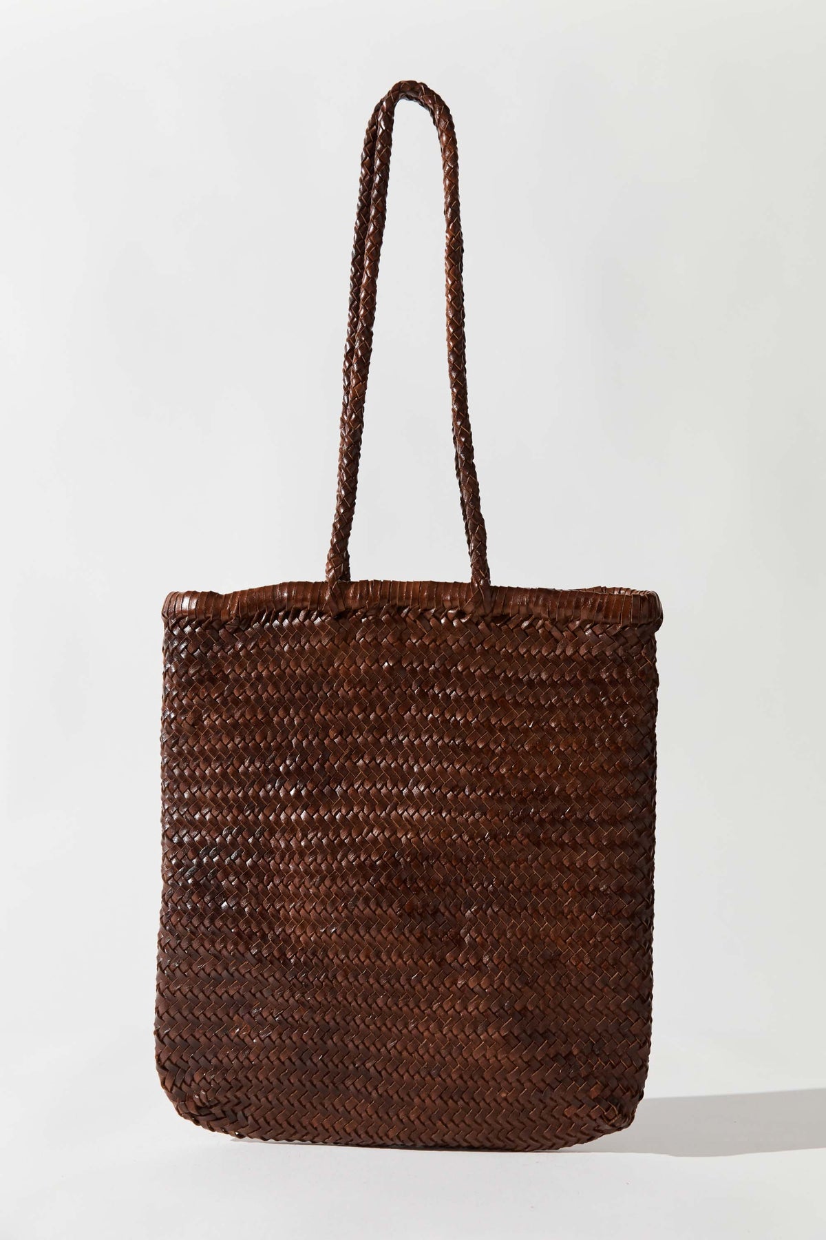 Bagu Woven Tote - Chestnut
