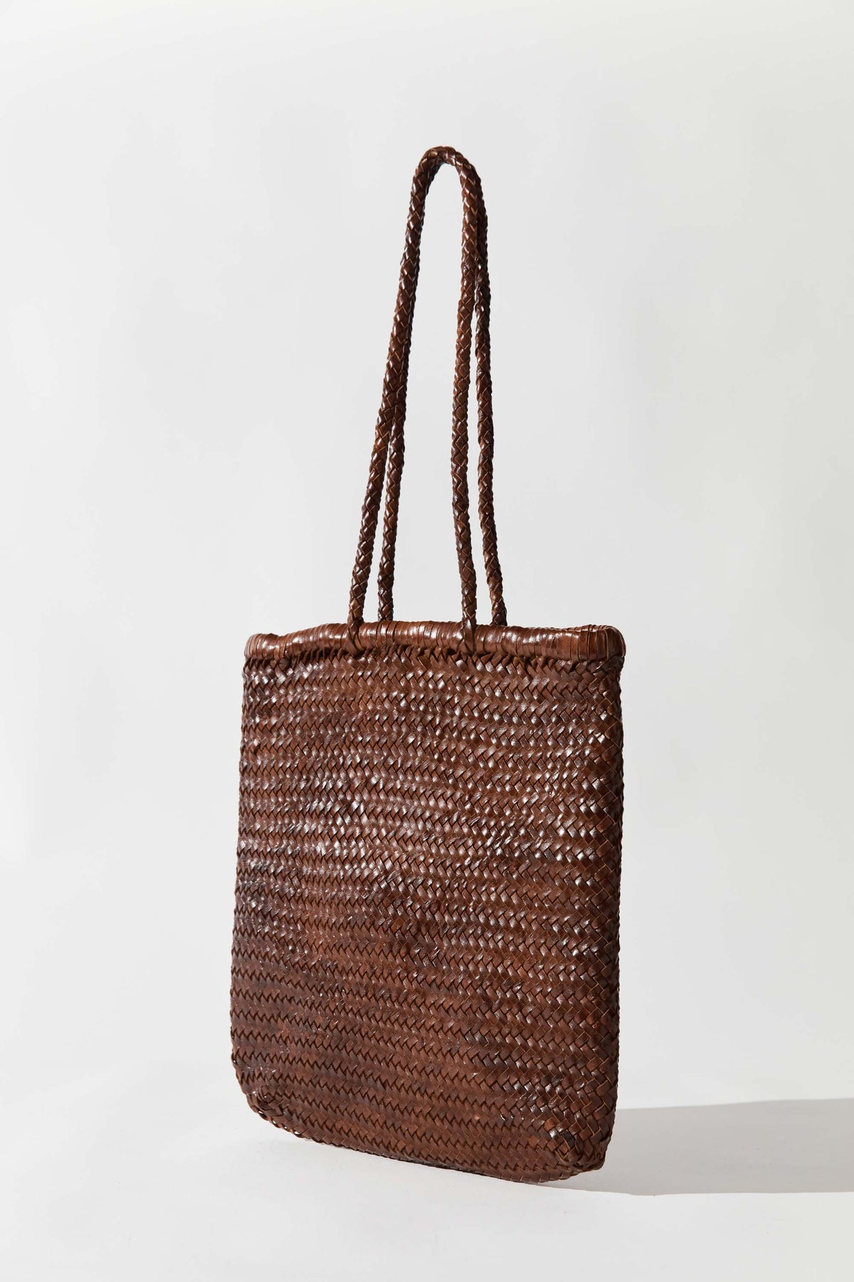 Bagu Woven Tote - Chestnut