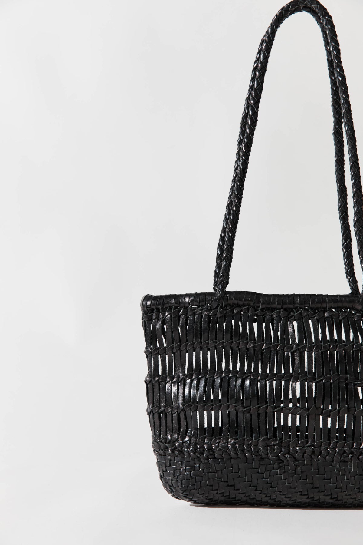 Textured Petit Bagu - Black