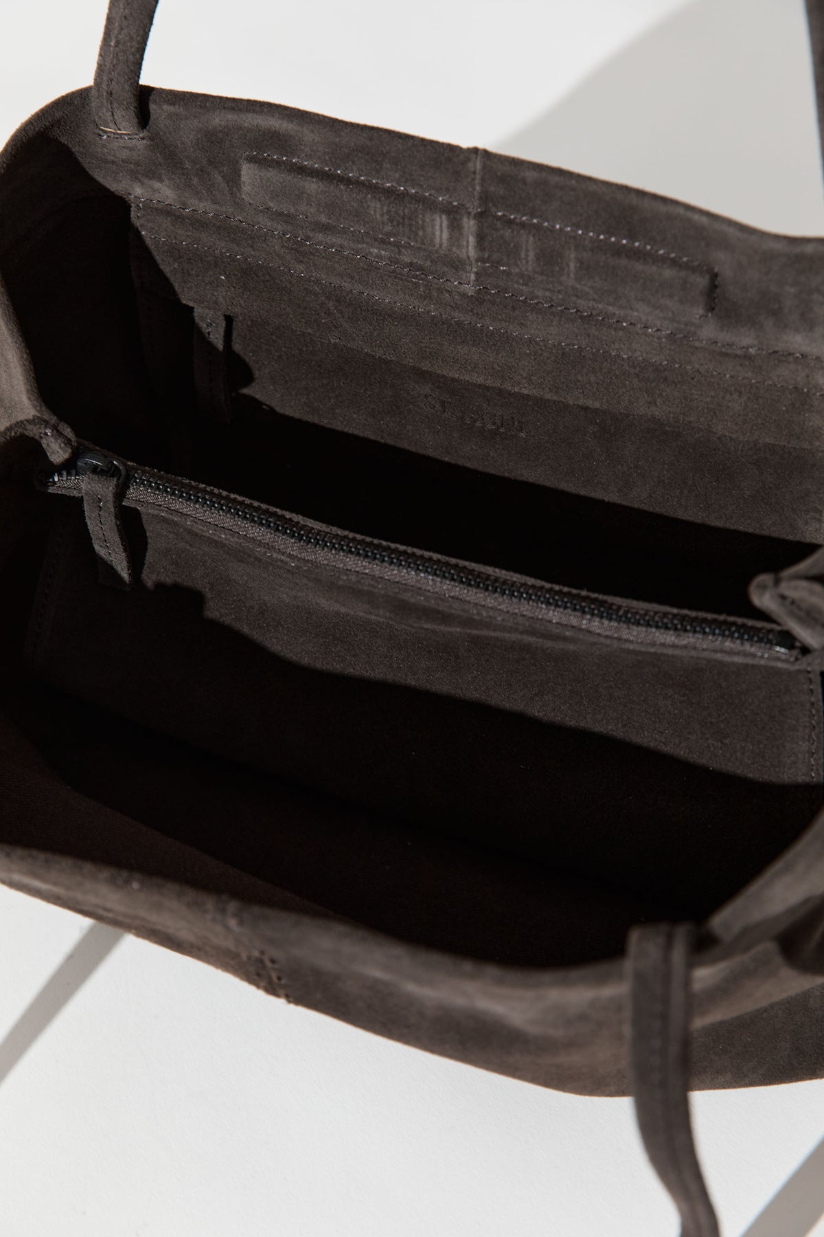 Suede Origami Tote - Coffee