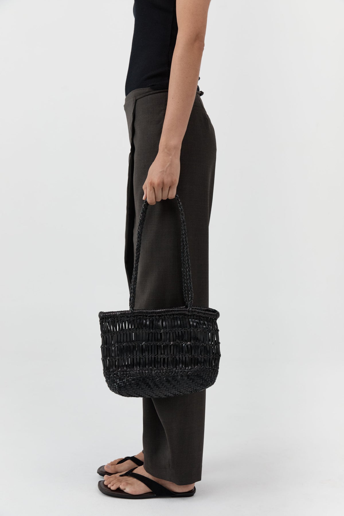 Textured Petit Bagu - Black