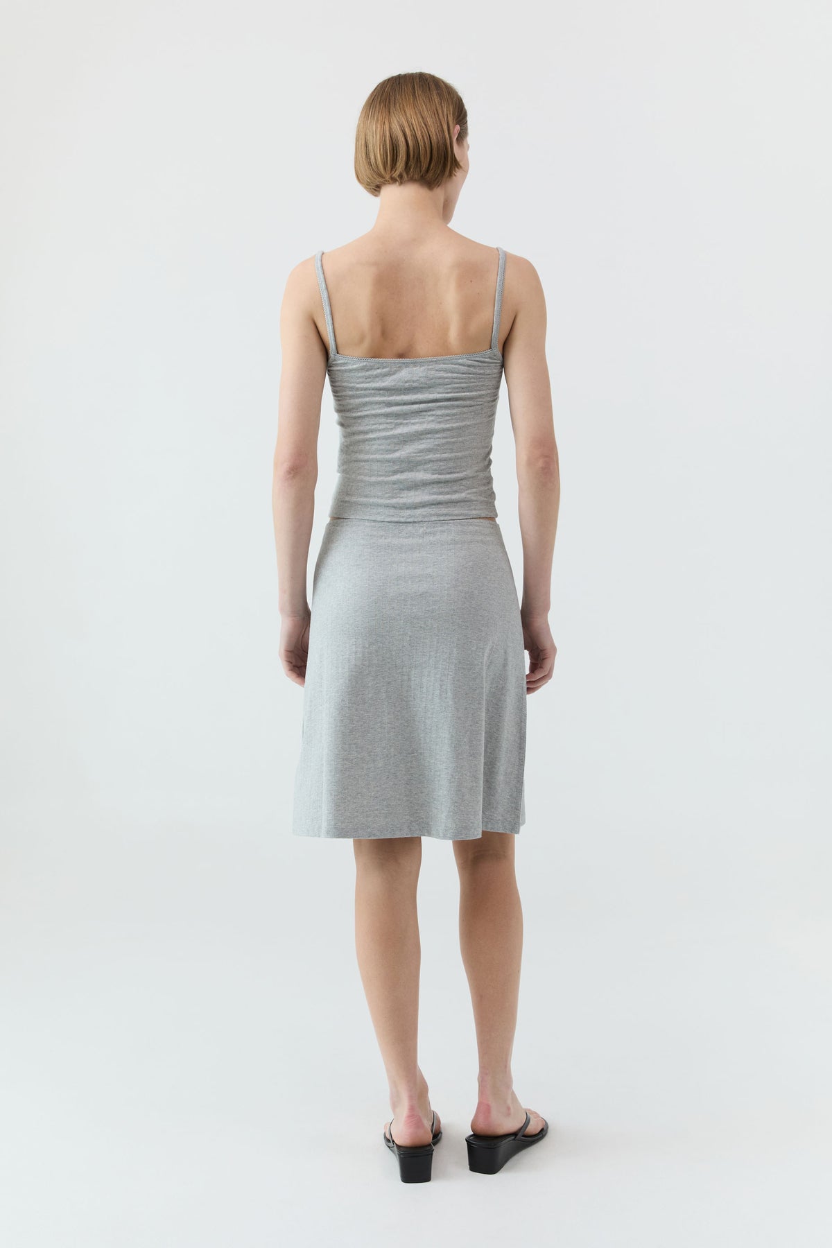 Pointelle Cami - Grey Marle