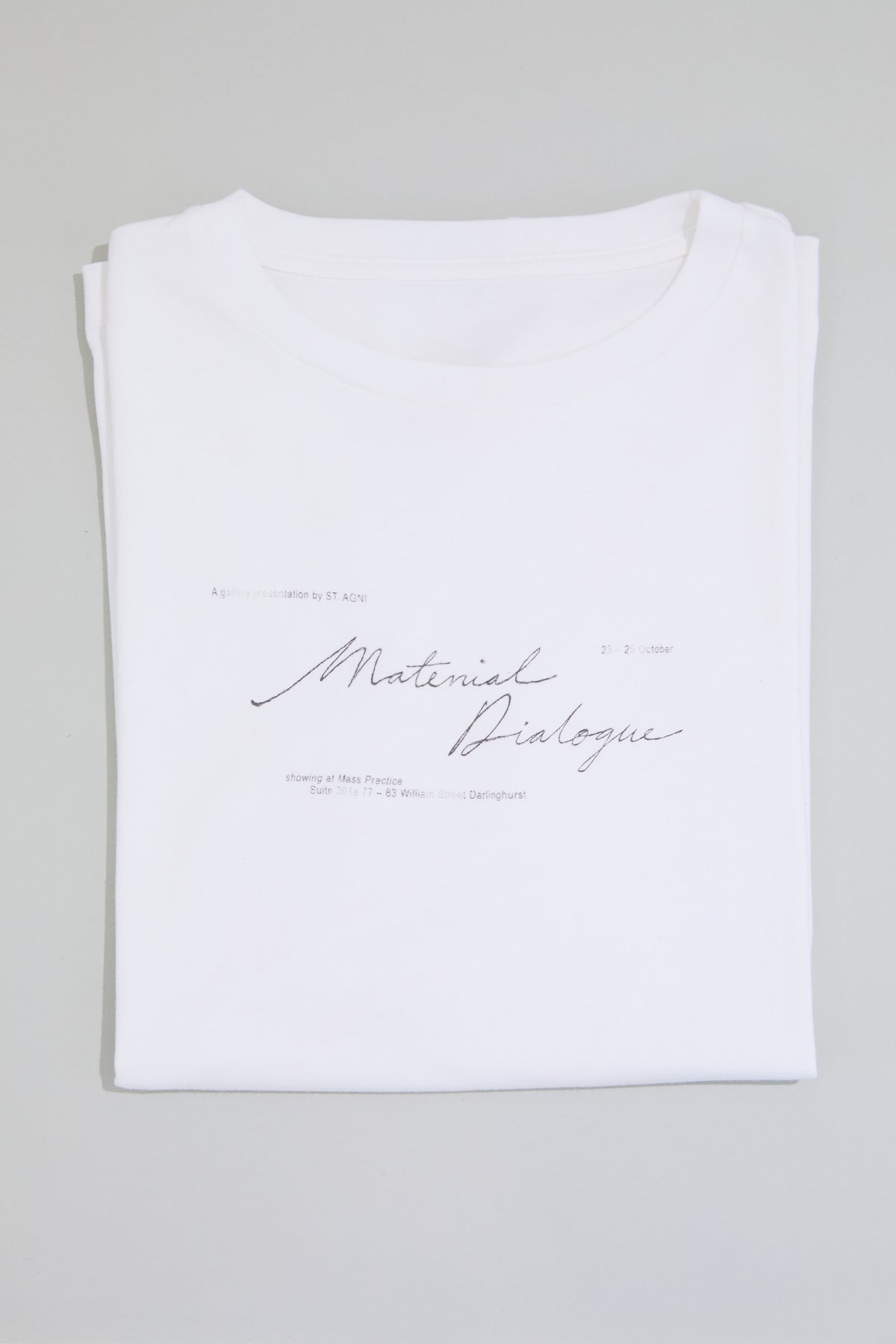 Material Dialogue Tee - White