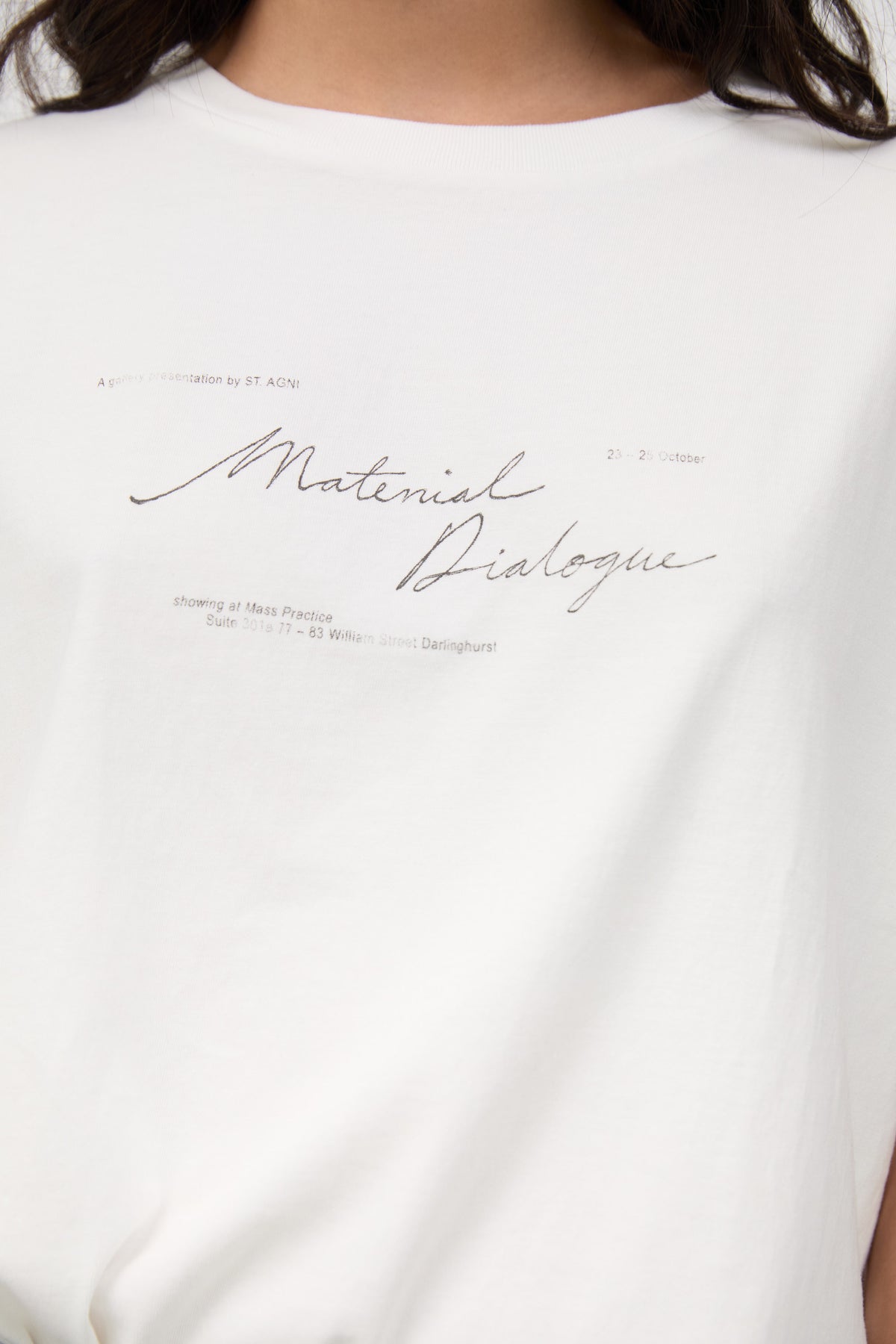 Material Dialogue Tee - White