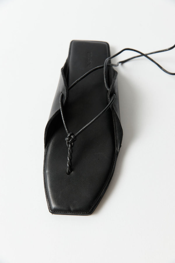 Tie Up Sandal - Black