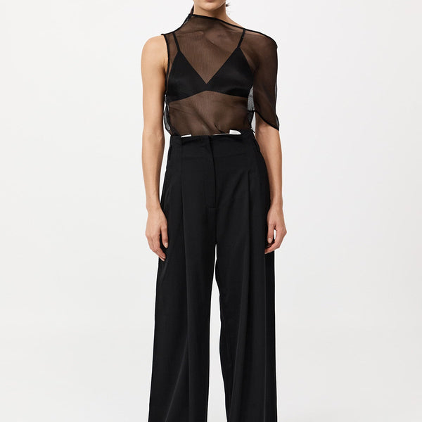 【関税込み】St. Agni ブラック ストレートレッグ レザーパンツ St Agni Black Straight-leg Leather Pants | ModeSens