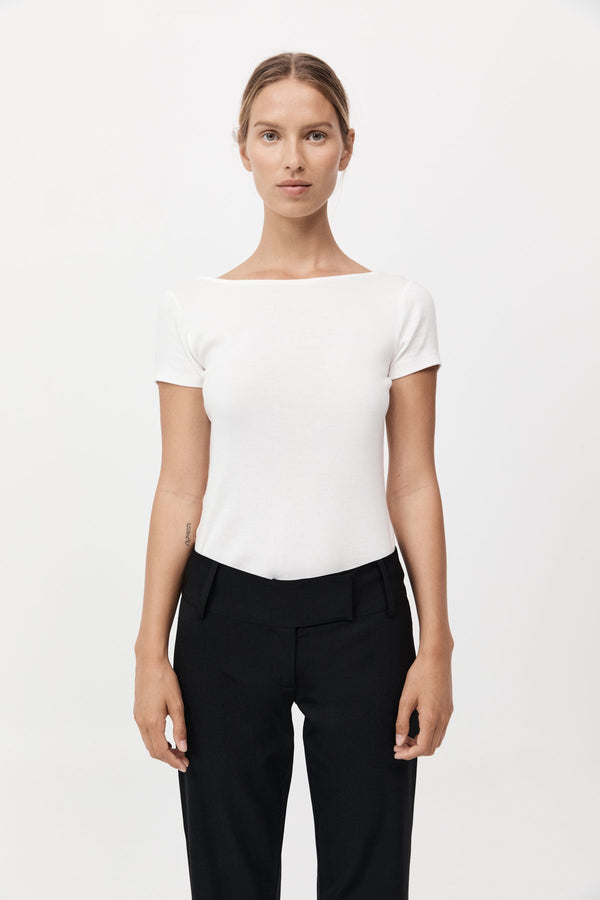 Organic Cotton Ballet Top - White