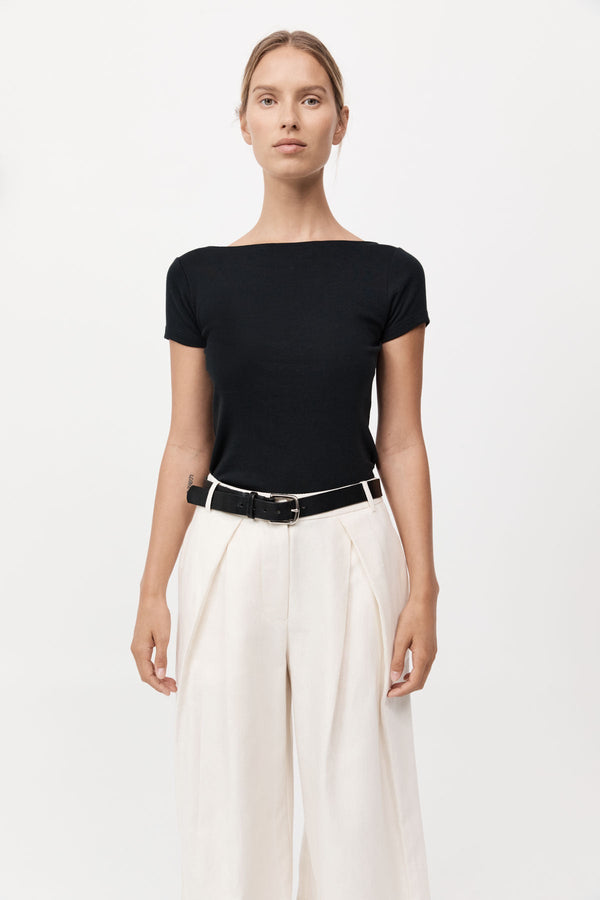 Organic Cotton Ballet Top - Jet Black