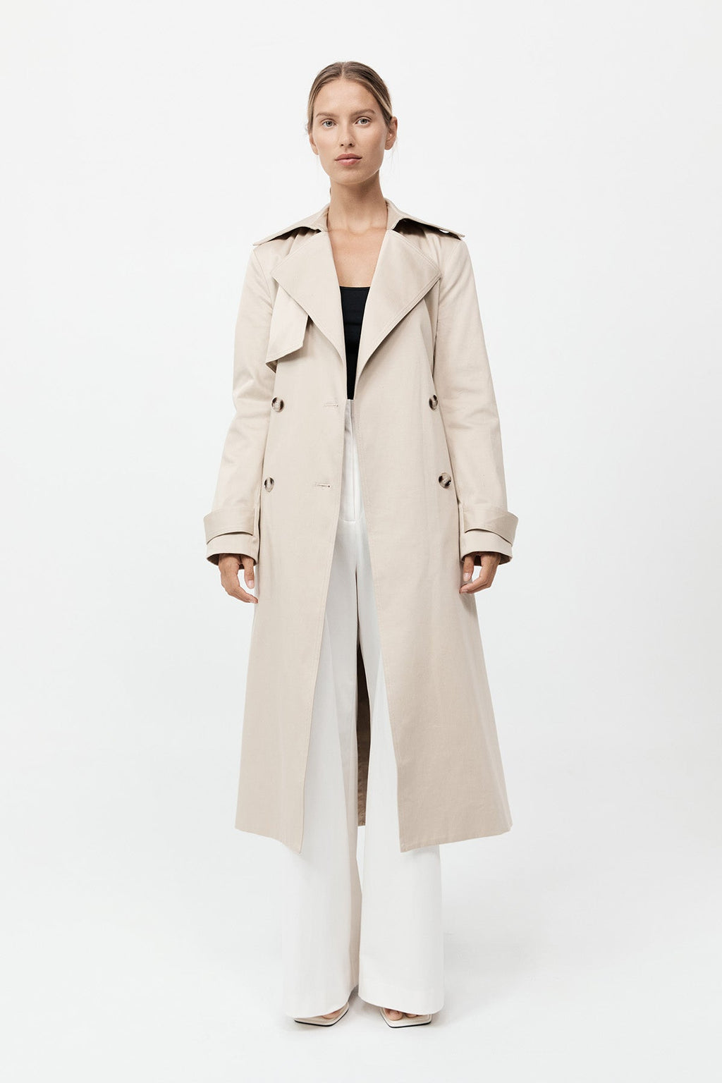 Agni Classic Trench Coat Champagne