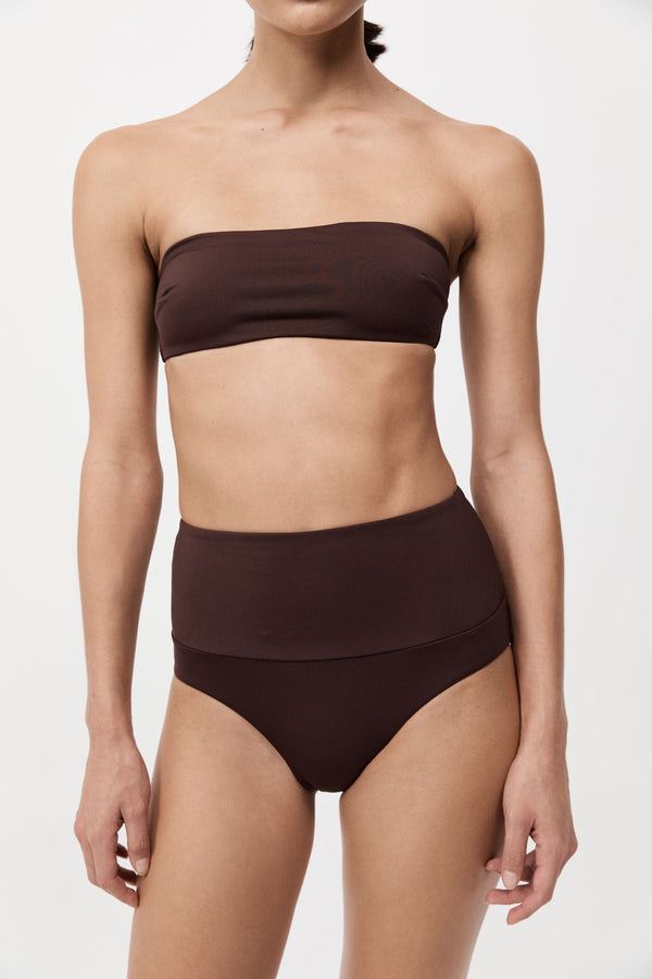 High Waisted Briefs - Cocoa