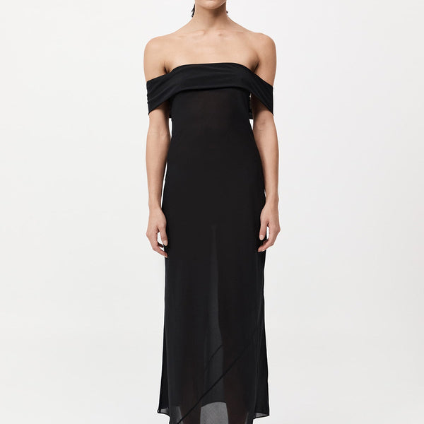 acka sheer shoulder dress ブラック img00764_src.webp