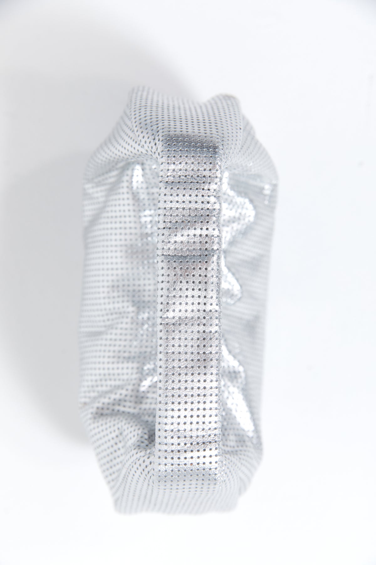 Perforated Mini Bon Bon Bag - Silver
