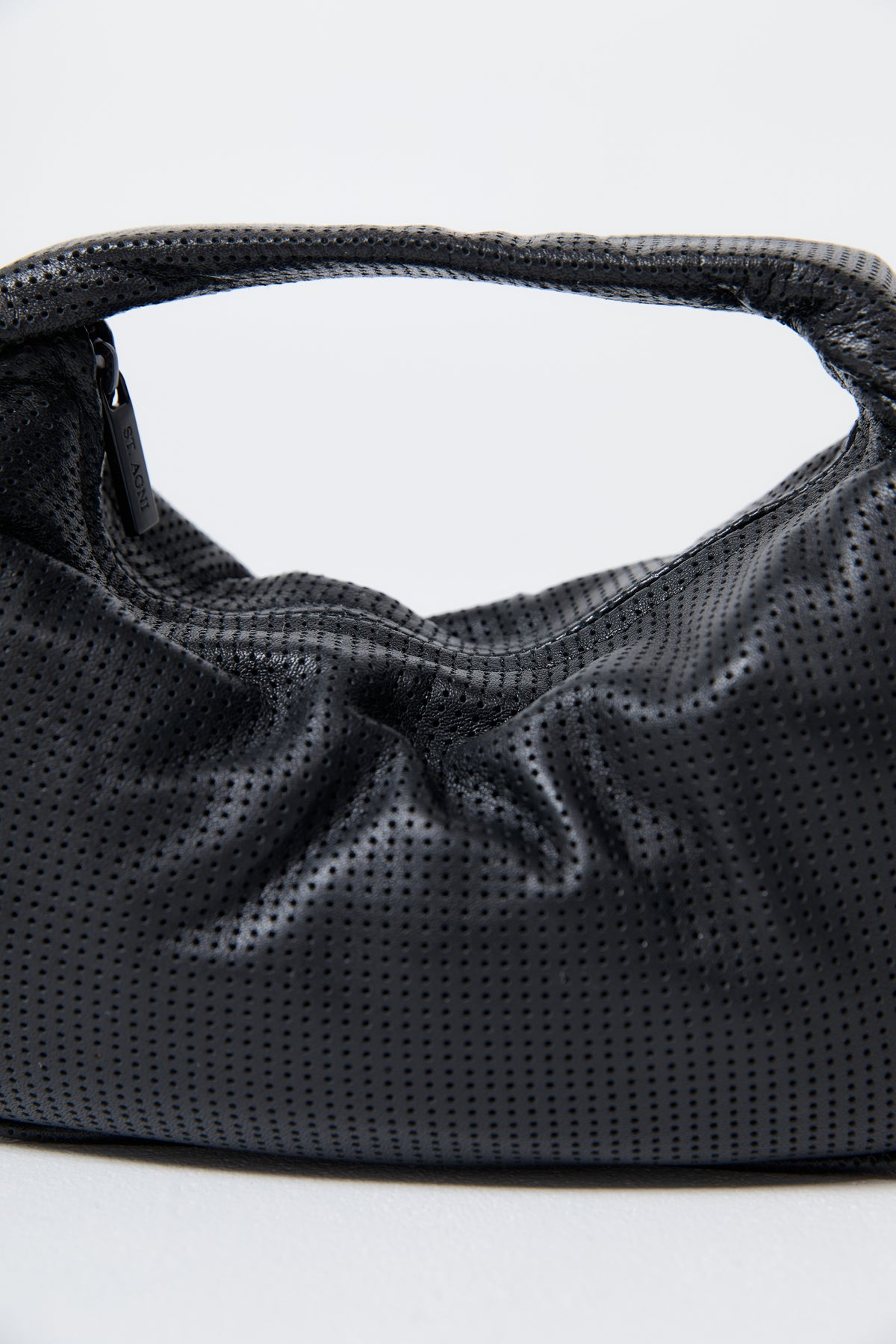 Perforated Mini Bon Bon Bag - Black