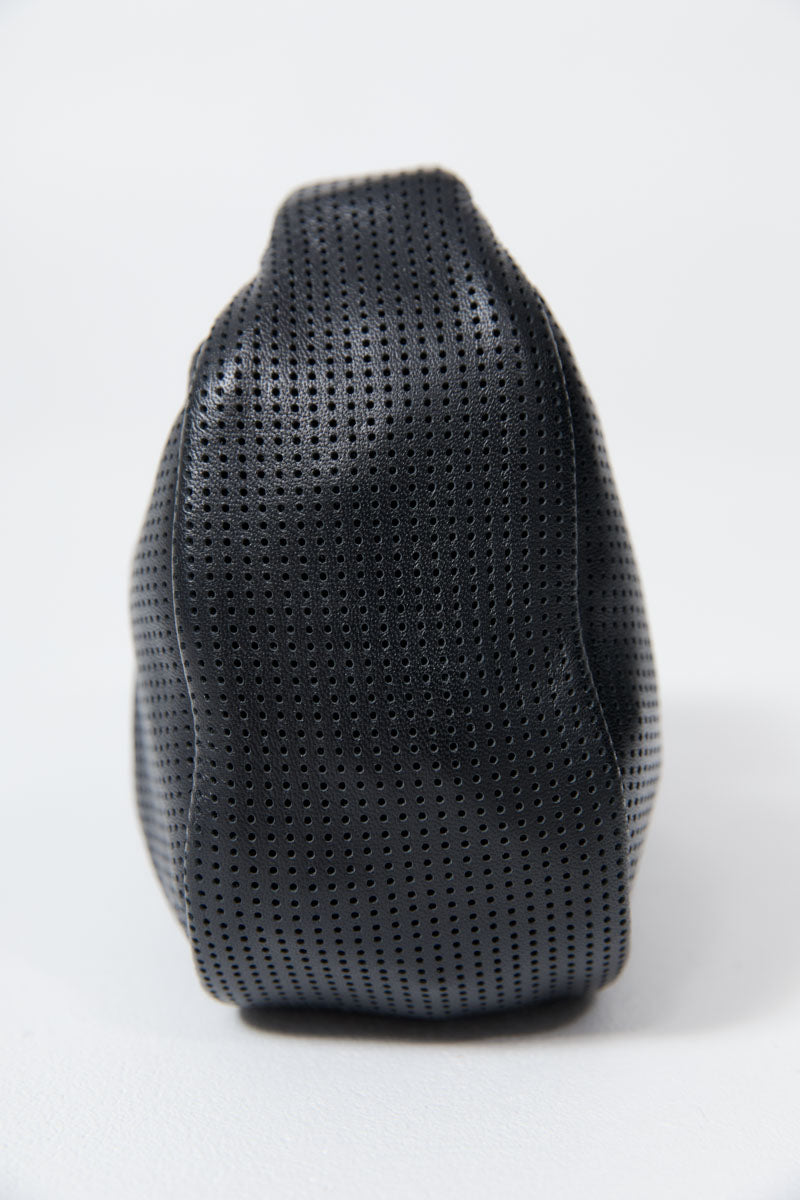 Perforated Mini Bon Bon Bag - Black