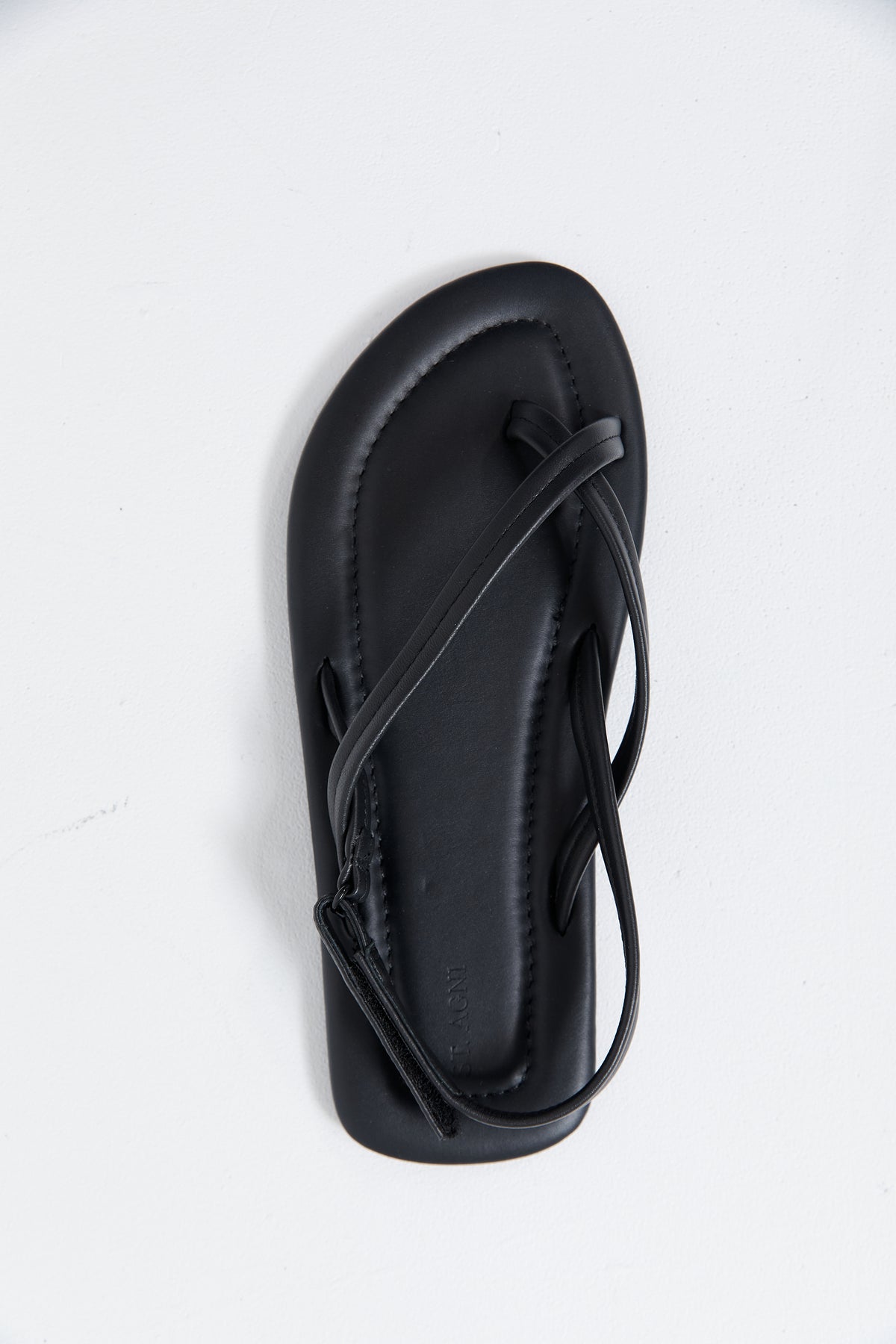 Cross Detail Sandal - Black