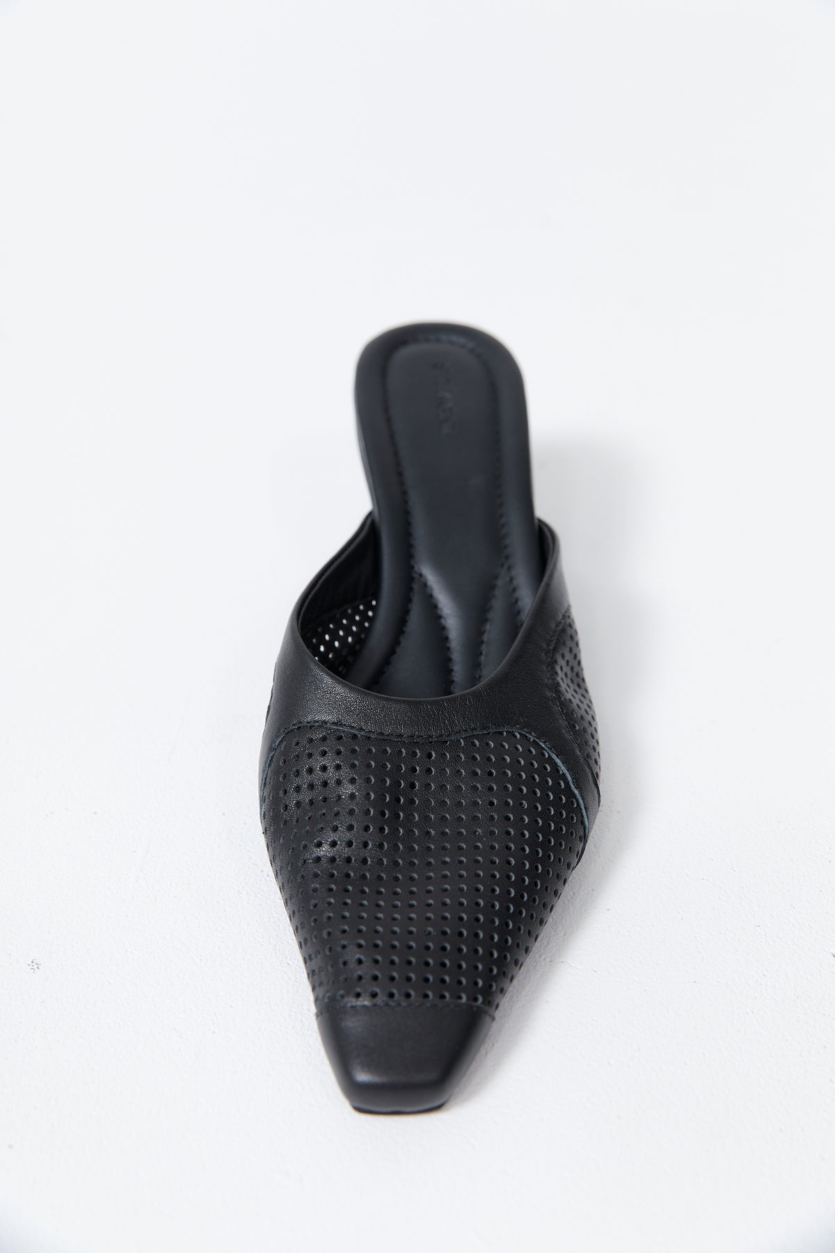 Perforated Heel - Black