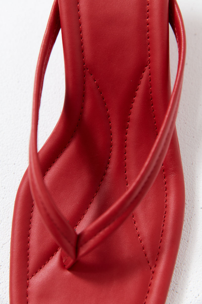 Thong Detail Heel - Rosso