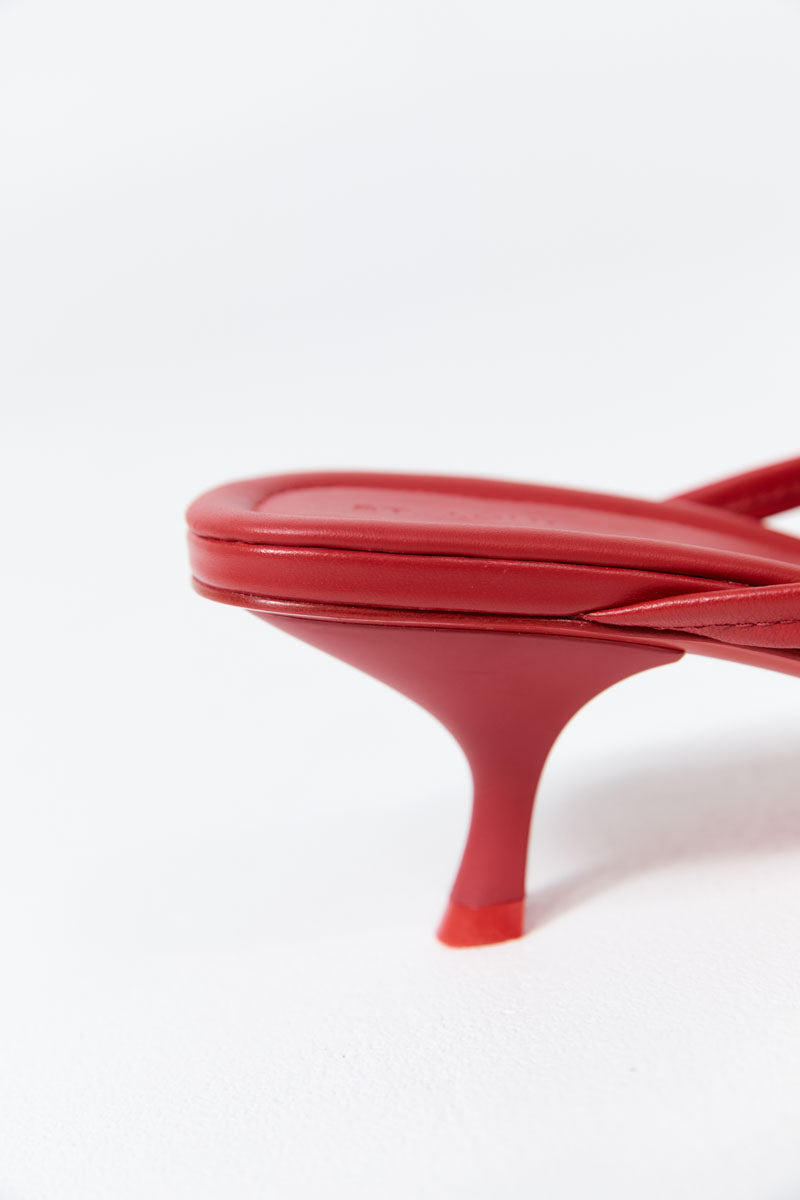 Thong Detail Heel - Rosso