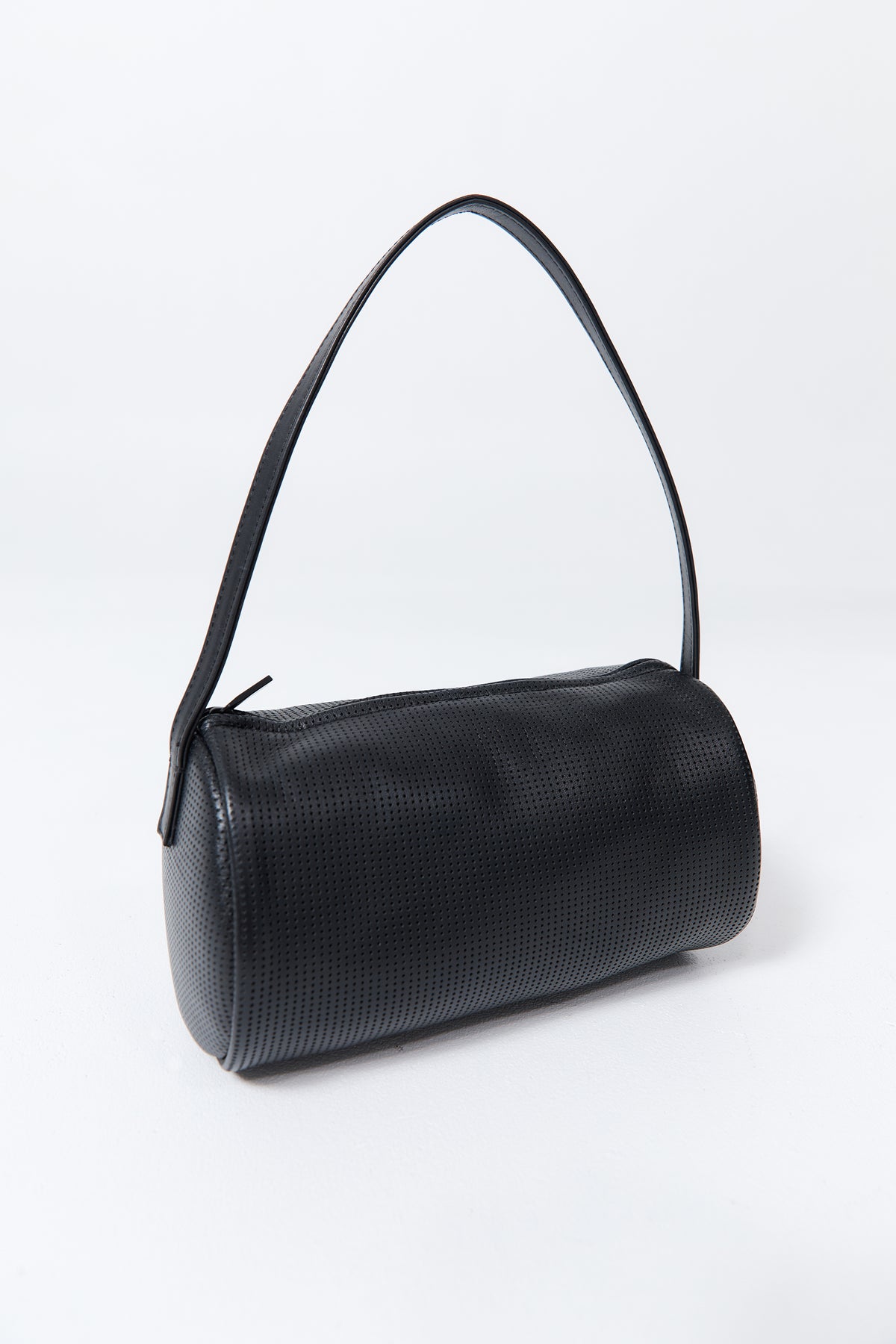 Perforated Connolo Shoulder Bag - Black