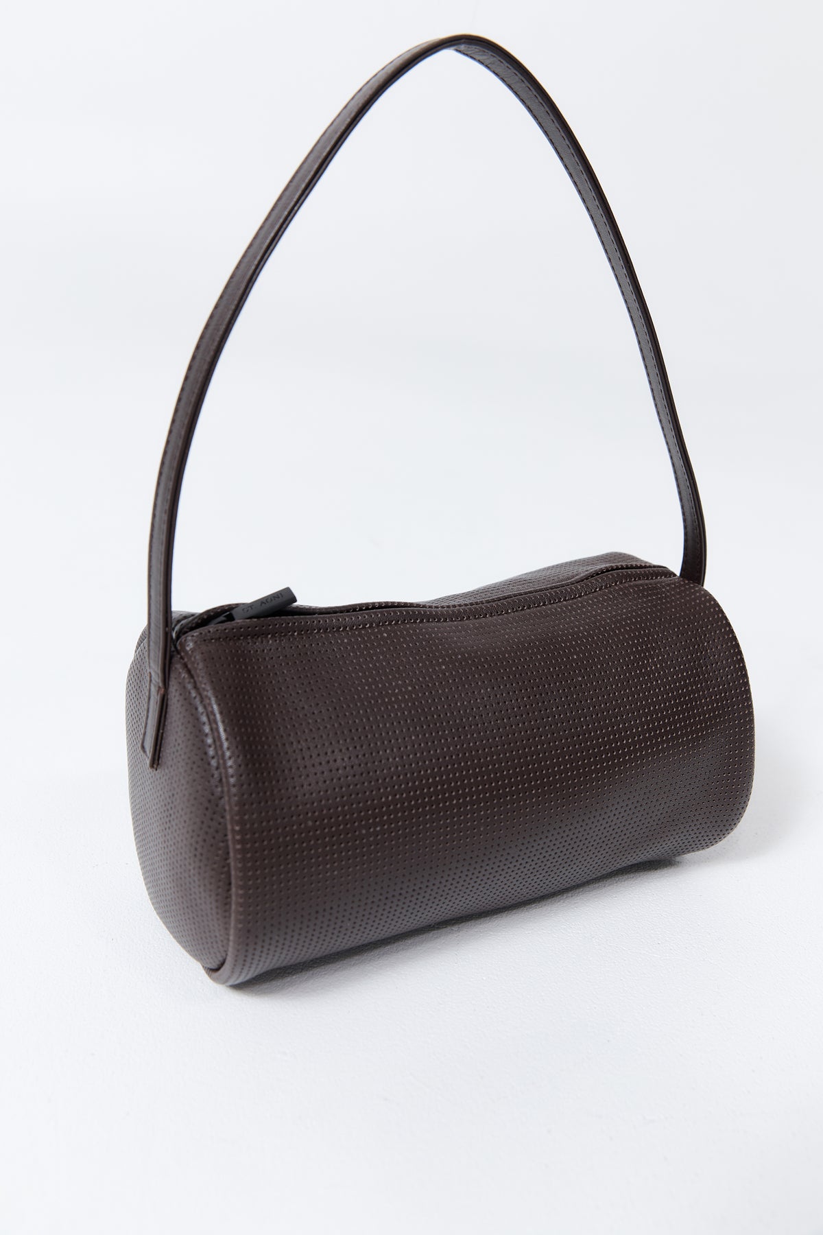 Perforated Connolo Shoulder Bag - Coffee