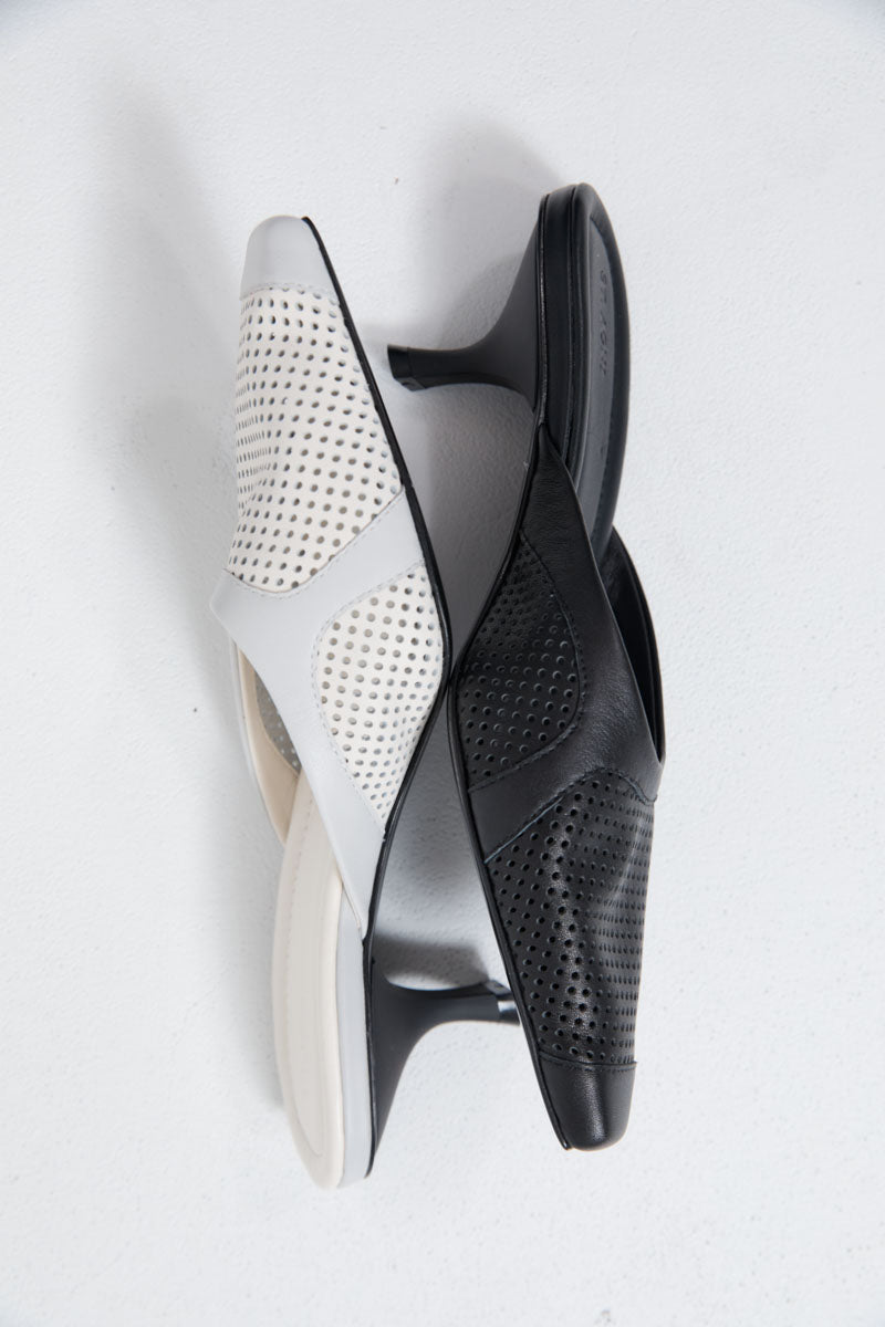 Perforated Heel - Off White