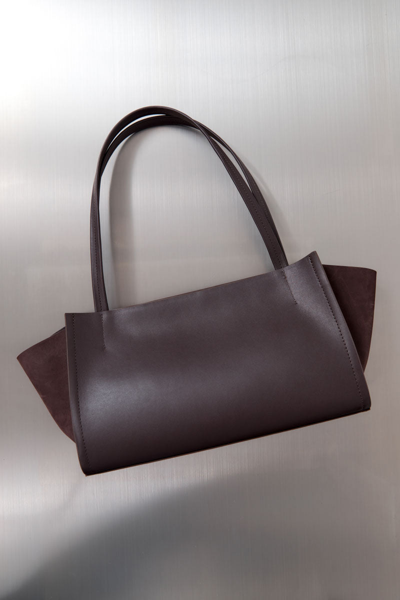 Slim Wonton Tote - Coffee