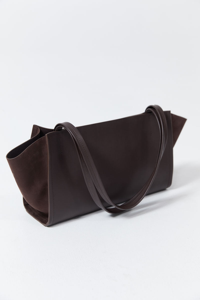 Slim Wonton Tote - Coffee
