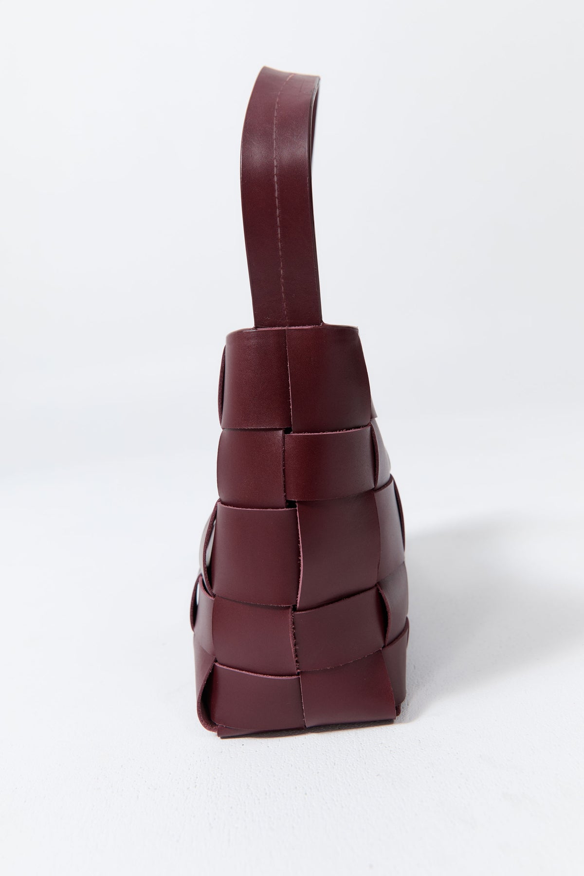 PRE-ORDER: Woven Mini Tote - Plum