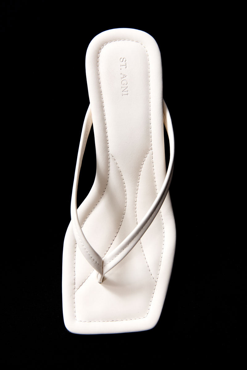 Thong Detail Heel - Off White
