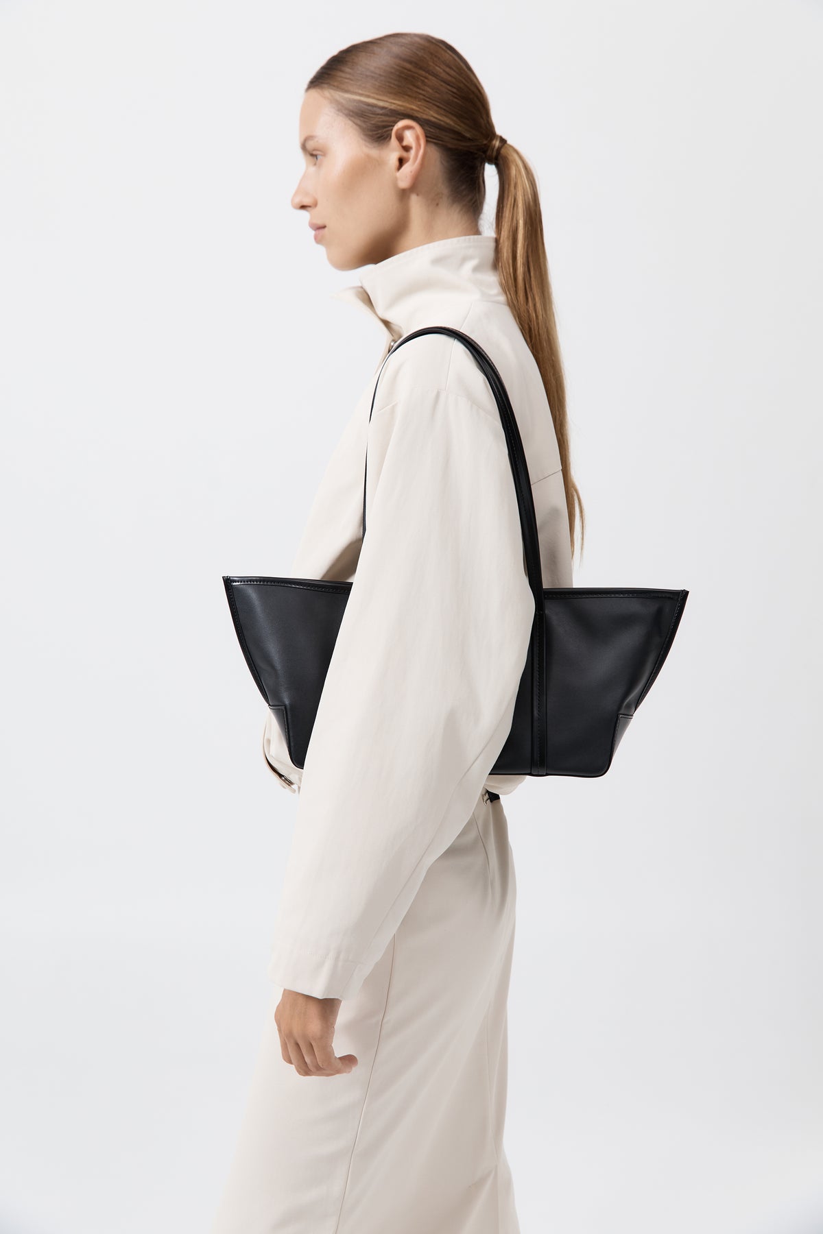 Slim Bateau Tote - Black
